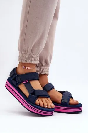 Sandale dama bleumarin Step in style - sandale dama