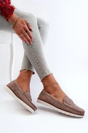 Mocasini dama bej Step in style - mocasini dama