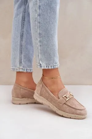 Mocasini dama bej Step in style - mocasini dama