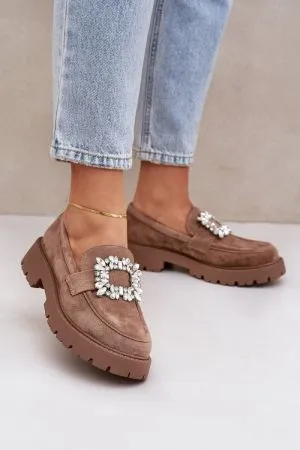 Mocasini dama bej Step in style - mocasini dama