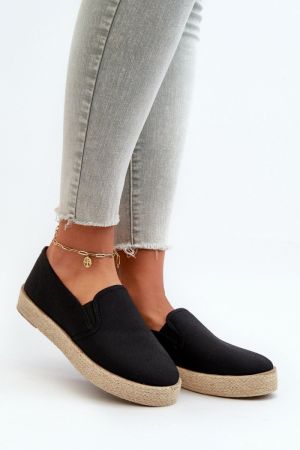 Espadrile dama negru Step in style - espadrile dama