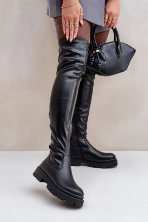 Cizme dama negru Step in style - cizme dama