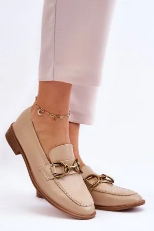 Mocasini dama bej Step in style - mocasini dama
