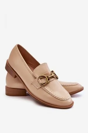 Mocasini dama bej Step in style - mocasini dama