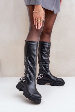 Cizme dama negru Step in style - cizme dama