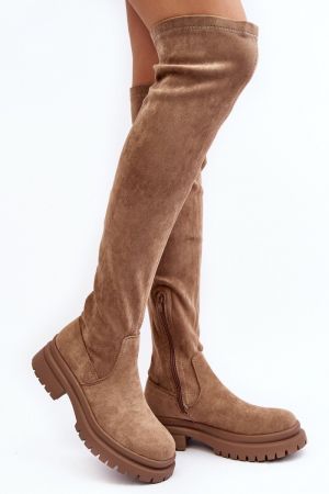 Cizme dama bej Step in style - cizme dama
