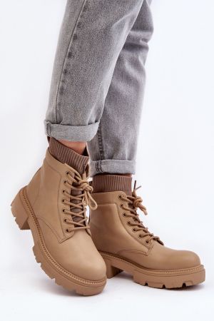 Ghete dama bej Step in style - ghete dama