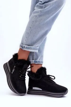 Pantofi sport dama negru Step in style - pantofi sport dama, tenisi dama