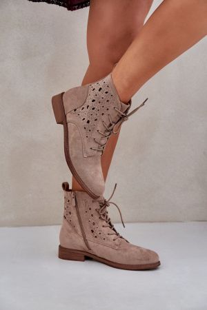 Botine dama bej Step in style - botine dama
