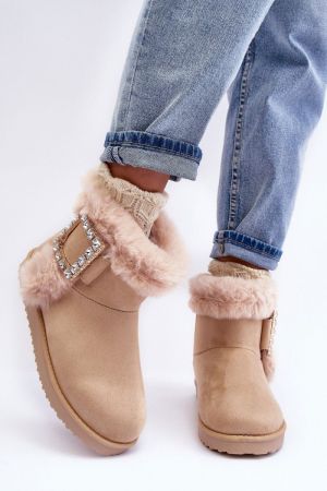 Botine dama bej Step in style - botine dama