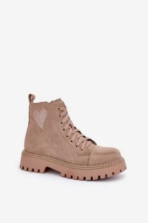Botine dama bej Step in style - botine dama