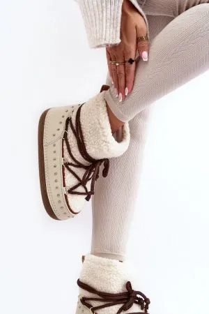 Botine dama bej Step in style - botine dama