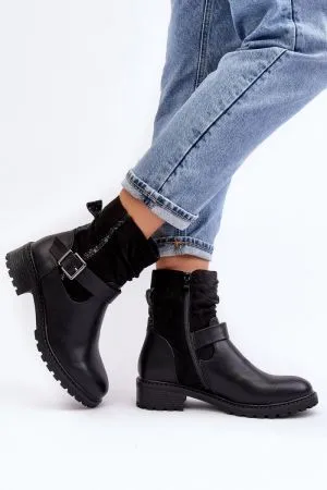 Botine dama negru Step in style - botine dama