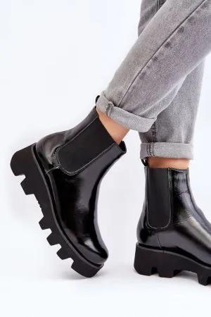 Botine dama negru Step in style - botine dama
