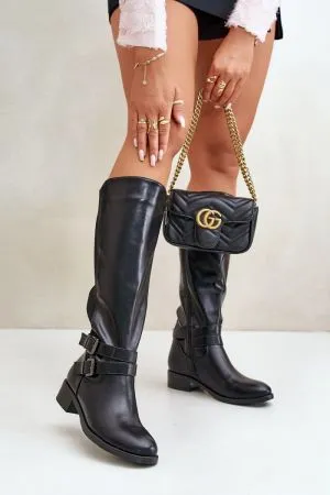 Cizme dama negru Step in style - cizme dama