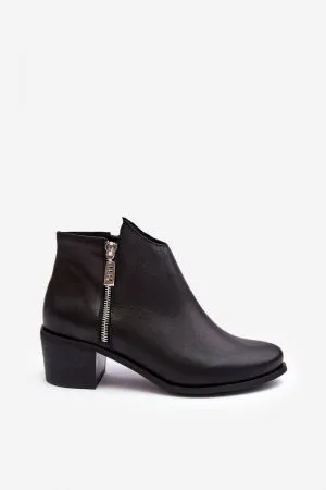 Botine dama negru Step in style - botine dama