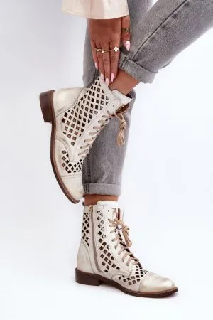 Botine dama galben Step in style - botine dama