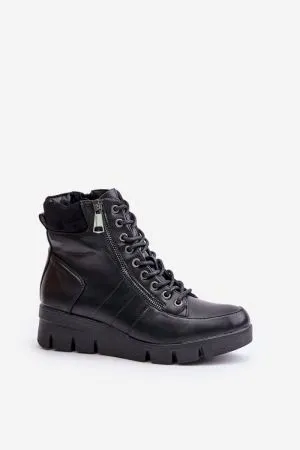 Botine dama negru Step in style - botine dama