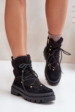 Botine dama negru Step in style - botine dama