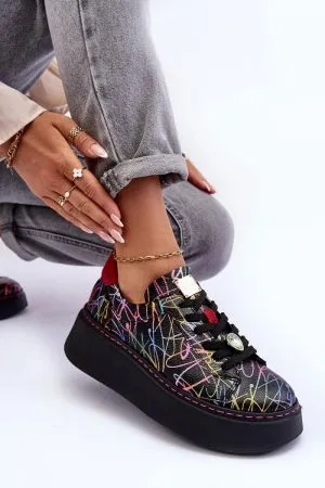 Pantofi sport dama colorat Step in style - pantofi sport dama, tenisi dama