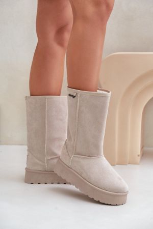 Botine dama bej Step in style - botine dama