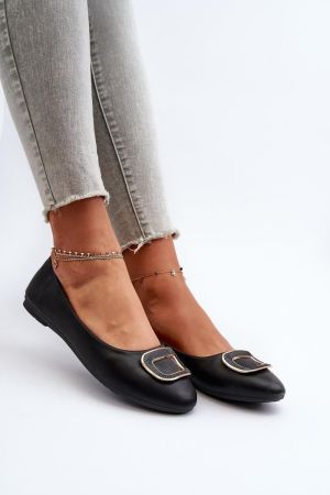 Balerini dama negru Step in style - balerini dama