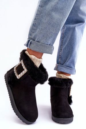 Botine dama negru Step in style - botine dama