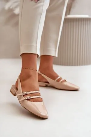 Balerini dama bej Step in style - balerini dama