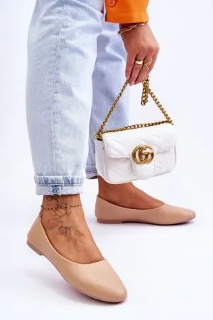 Balerini dama bej Step in style - balerini dama