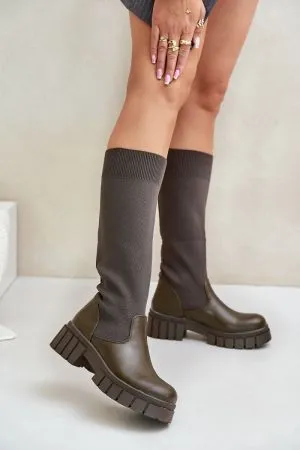Cizme dama verde Step in style - cizme dama