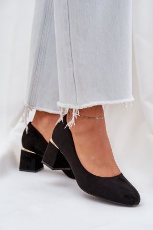 Pantofi cu toc negru Step in style - pantofi cu toc