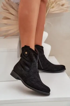 Botine dama negru Step in style - botine dama