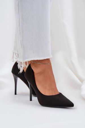 Pantofi cu toc negru Step in style - pantofi cu toc