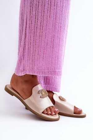 Papuci dama galben Step in style - papuci dama