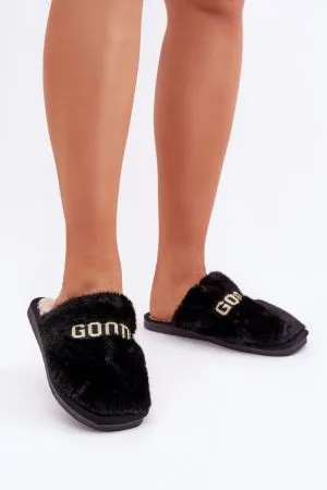 Papuci dama negru Step in style - papuci dama