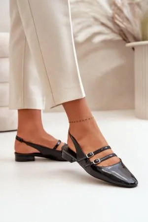 Balerini dama negru Step in style - balerini dama