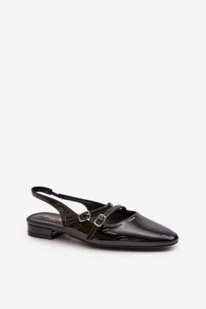 Balerini dama negru Step in style - balerini dama