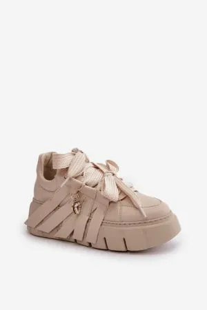 Pantofi sport dama bej Step in style - pantofi sport dama, tenisi dama