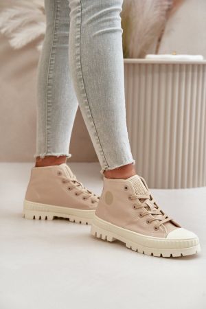 Sneakers dama bej Step in style - sneakers dama, tenisi dama