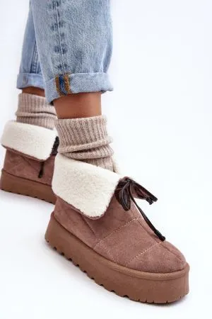 Botine dama bej Step in style - botine dama