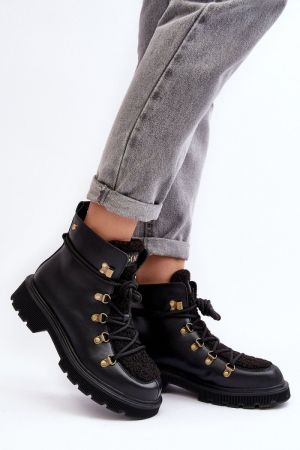 Ghete dama negru Step in style - ghete dama