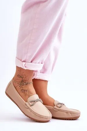Mocasini dama bej Step in style - mocasini dama