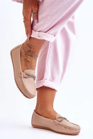Mocasini dama bej Step in style - mocasini dama