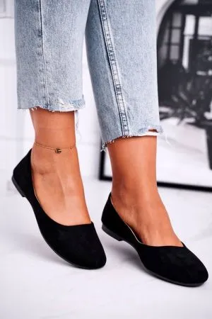 Balerini dama negru Step in style - balerini dama