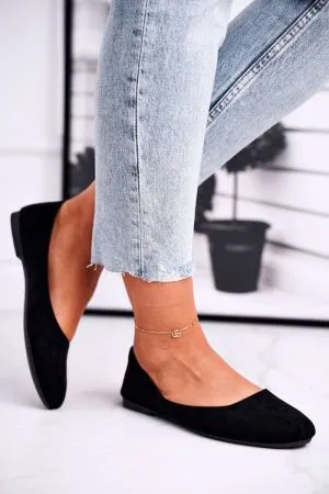 Balerini dama negru Step in style - balerini dama