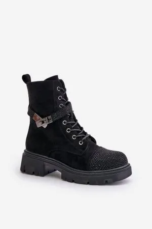Botine dama negru Step in style - botine dama