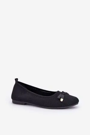 Balerini dama negru Step in style - balerini dama