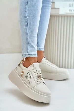 Pantofi sport dama bej Step in style - pantofi sport dama, tenisi dama