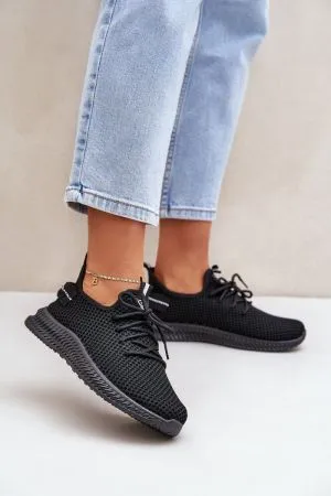 Pantofi sport dama negru Step in style - pantofi sport dama, tenisi dama