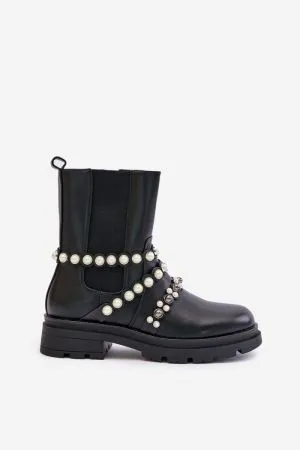 Botine dama negru Step in style - botine dama